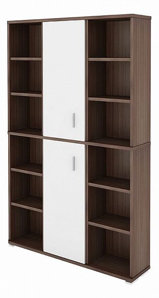 Стеллаж комбинированный Домино ПУ-40-2 Белый/Шамони - Вид 1