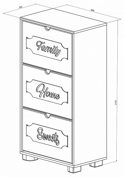 Тумба для обуви ДримСтар ДС-23 - Вид 4