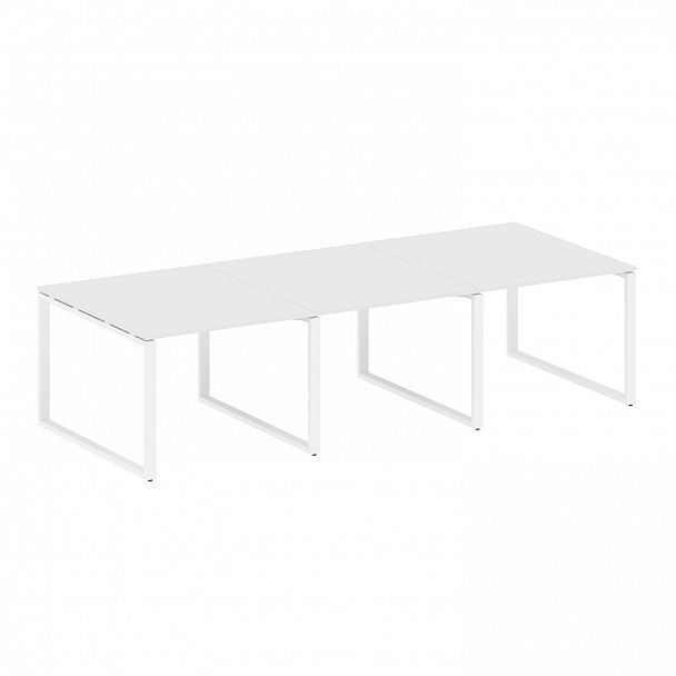 Стол для переговоров "Metal System" БО.ПРГ-3.1 белый - Вид 1