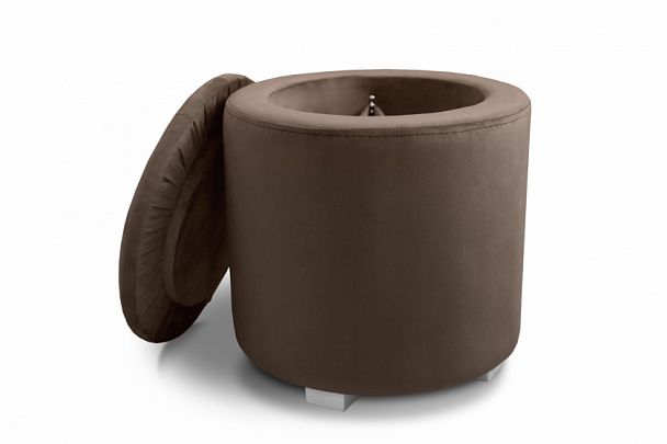 Пуф "Круглый" коричневый - Вид 3