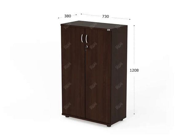 UNITY РШ3С-11 ВЕНГЕ Закрытый шкаф Прямой 730x380x1208 - Вид 2