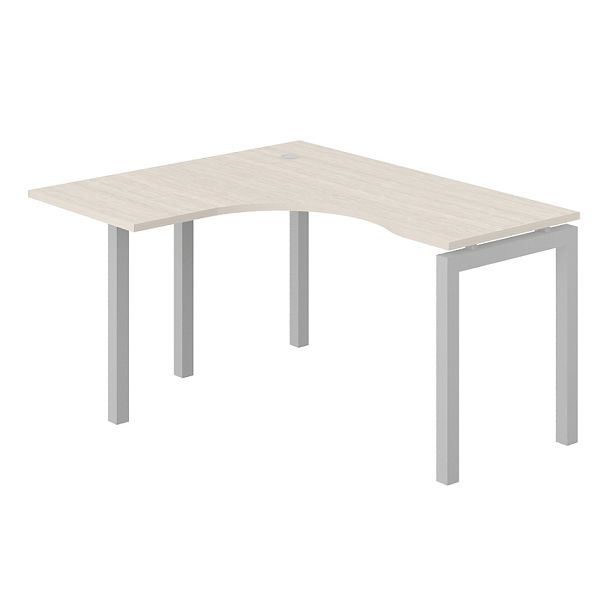 Стол эргономичный С-ТНА8 "Тандем-А"  ПК-ТНА-СТЭ140Х120Л/АЖ-В2-30 дуб альпийский - Вид 1