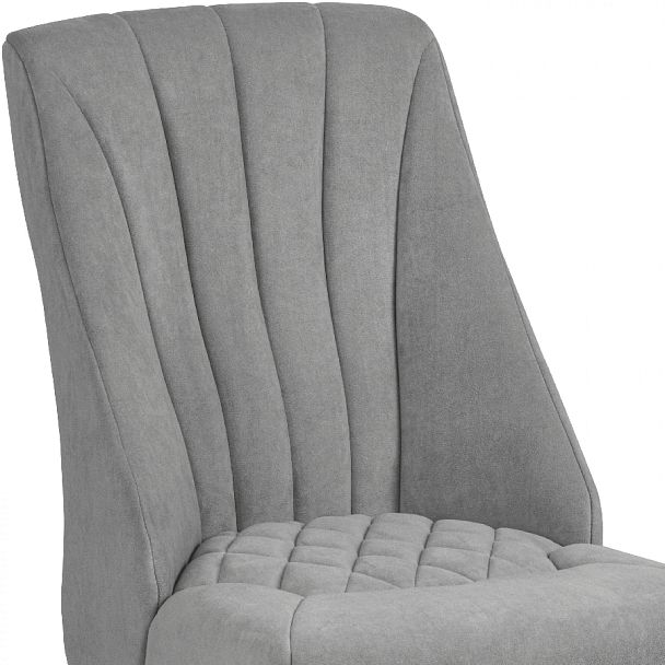 Комплект деревянных мягких стульев Лорелин Белый/Серый велюр, 4 шт. - Вид 8