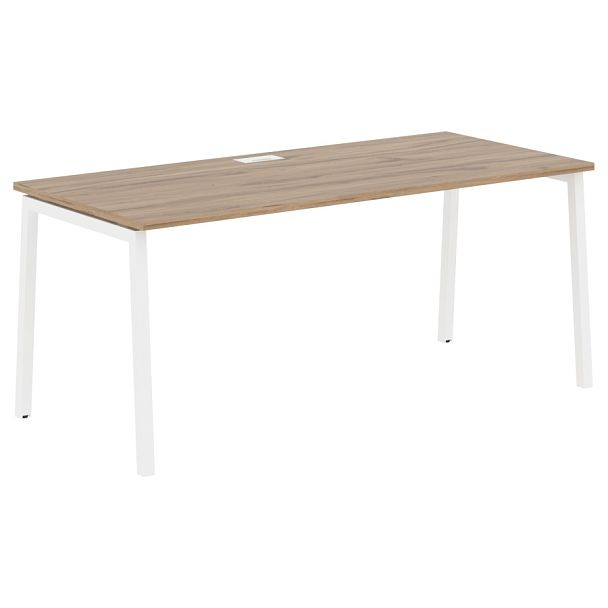 Стол прямой ELST 1780 Дуб Денвер светлый/Белый 1760х800х750 EDIS - Вид 1