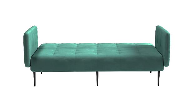 Monaco диван-кровать прямой с подлокотниками, трехместный, бархат 87 - Вид 5