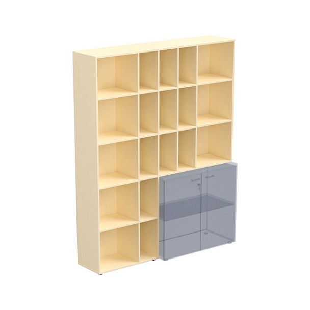 Стеллаж угловой для шкафов Аккорд левый 48H913 - Вид 1