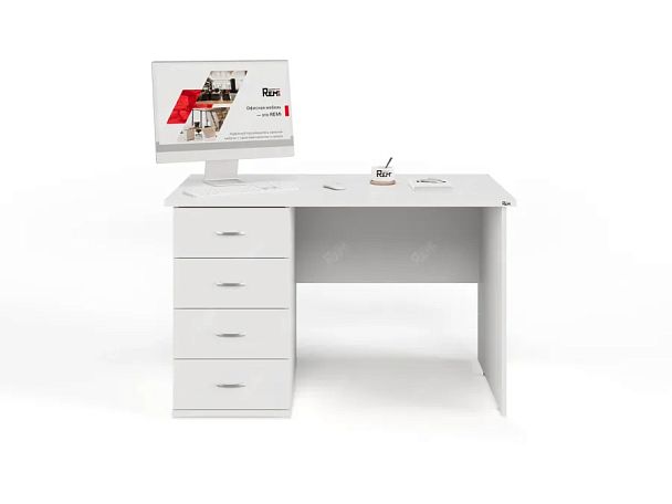 ЛАЙТ / LIGHT RLG008-12x7L Однотумбовый стол 120x70x75 Белый - Вид 3