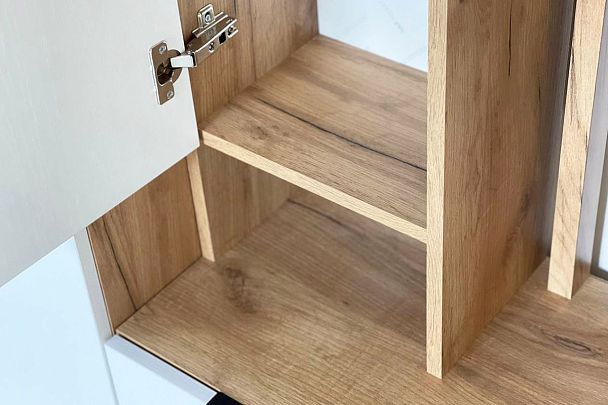 Бери Прихожая MPR-021.2563 дуб крафт золотой/белое дерево - Вид 13