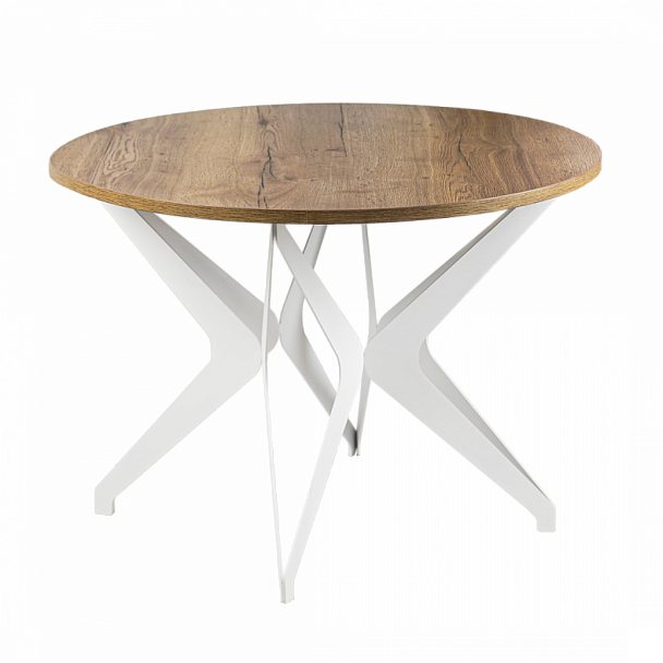 Стол Вольтер d1000, лдсп Дуб Галифакс табак - Вид 1