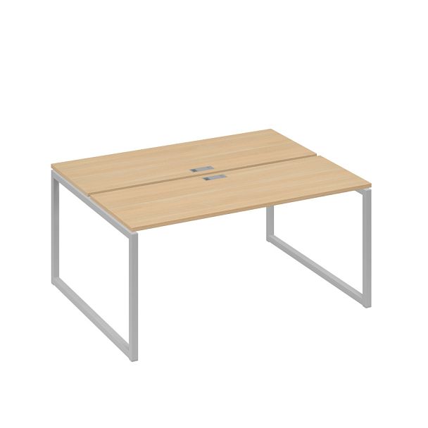 Рабочая станция каркасе QUATTRO (2х160) A4 А4 Б4 172 БП натуральный дуб / металлокаркас серый - Вид 1