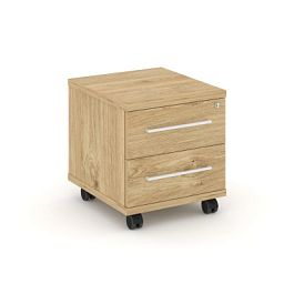 Rift Тумба мобильная усиленная RF.TM-001 Тиквуд Светлый/Металл Белый 416*460*448 - Фото предпросмотра