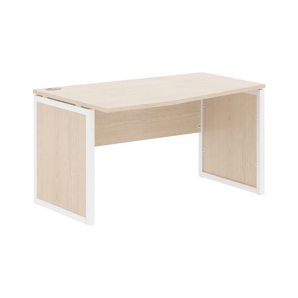 Стол эргономичный XQPCT 149(L) Бук Тиара/Белый 1400х900х750 XTEN-QP - Вид 1