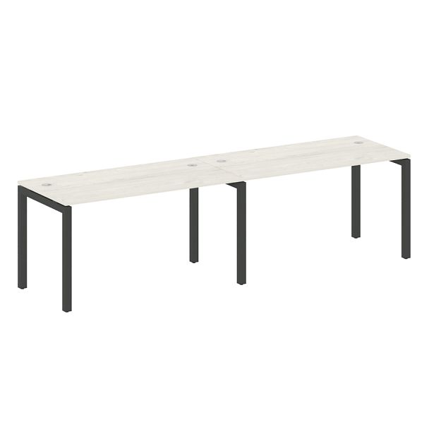 Metal System Quattro Р. ст. на 2 раб. места на П-образном м/к 50БП.СМ-2.3 Дуб наварра/Антрацит металл 2800*720*750 - Вид 1