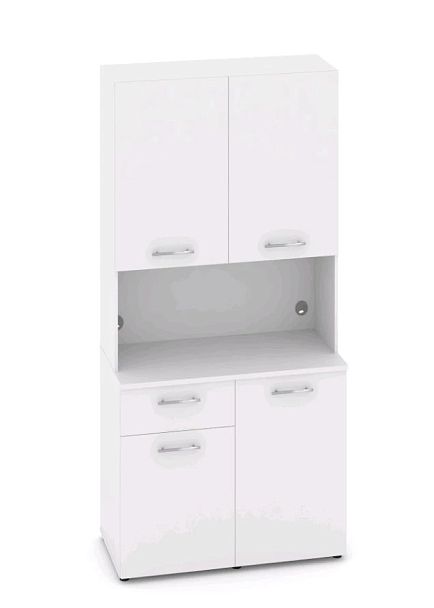 FIT Вариант № 3 MN-003 1200*600/420*2175/2178  Белый Бриллиант Кухни  Белый Бриллиант - Вид 1