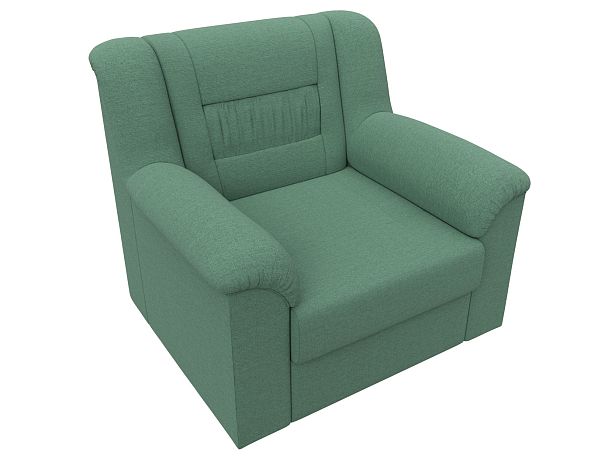 Кресло Карелия Рогожка зеленый - Вид 5