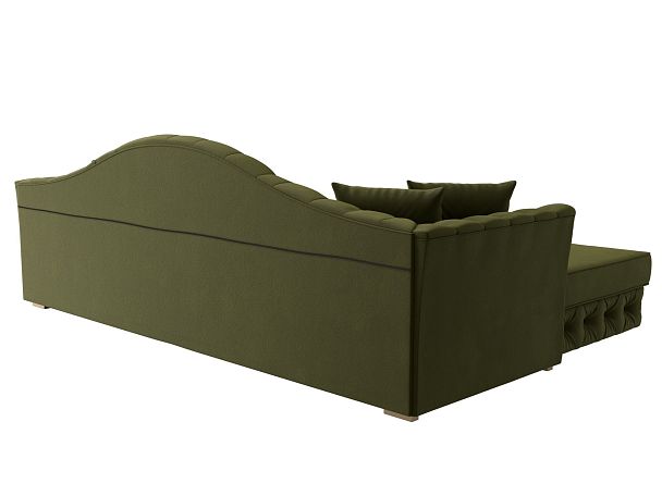 Диван угловой Артис левый угол Микровельвет зеленый - Вид 6