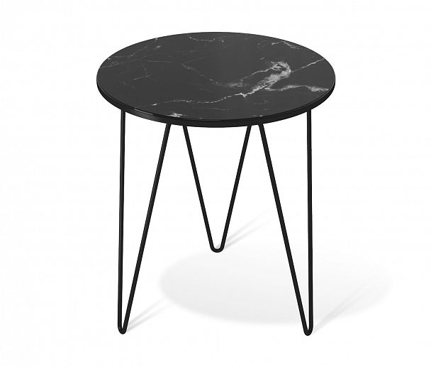 Столик кофейный Sheffilton SHT-CT27 черный муар/черный мрамор - Вид 3