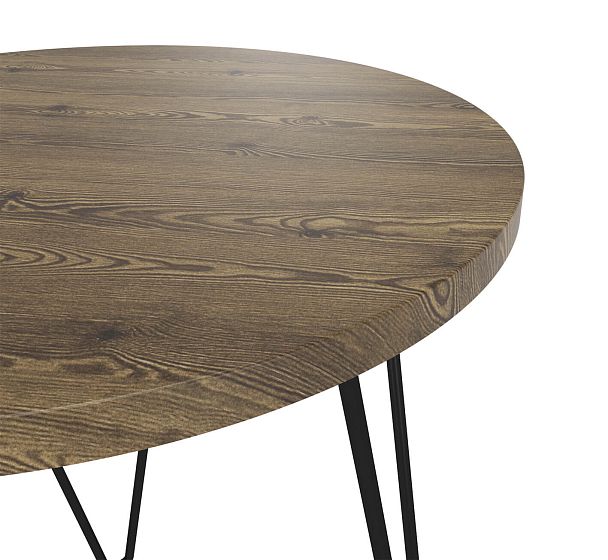 Столик журнальный Sheffilton SHT-CT79 светлый орех/черный муар - Вид 5