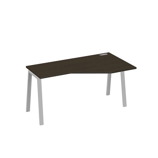 Стол эргономичный правый "Техно" на металлокаркасе TRE A4 А4 Б3 056 БП венге / металлокаркас серый - Вид 1