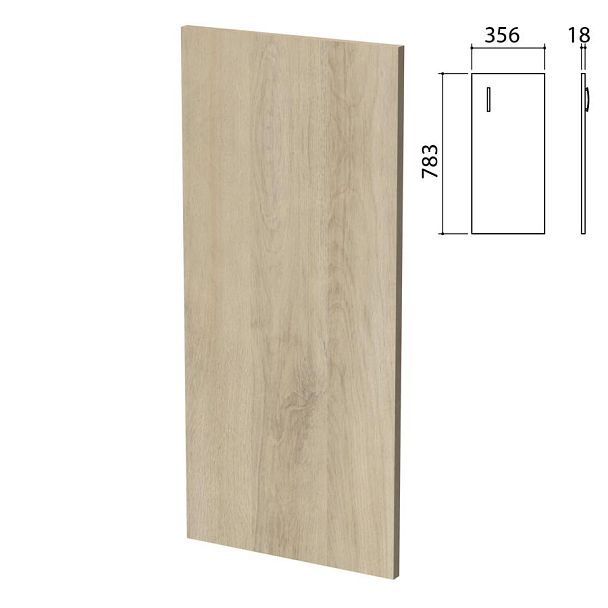 Дверь ЛДСП низкая "Приоритет" (356х18х783 мм), БЕЗ ФУРНИТУРЫ, кронберг, К-936, К-936 кронберг - Вид 2