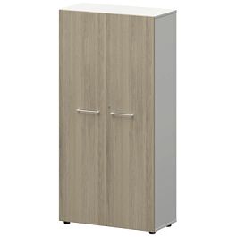 Шкаф высокий закрытый СМШ48F(Б) Кронберг/Белый 792x380x1595 Кортез - Фото предпросмотра