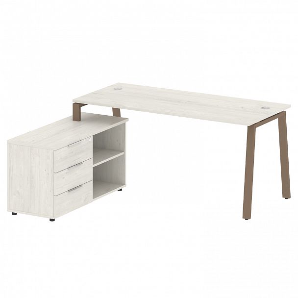 Рабочая станция "Metal System" БА.РС-СТС-2.4 дуб наварра/мокко - Вид 2