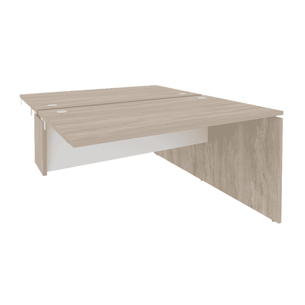 Onix Стол-приставка двойной к опорным элементам O.D.SPR-3.8 Дуб аттик/Белый бриллиант 1380*1635*750 - Вид 1