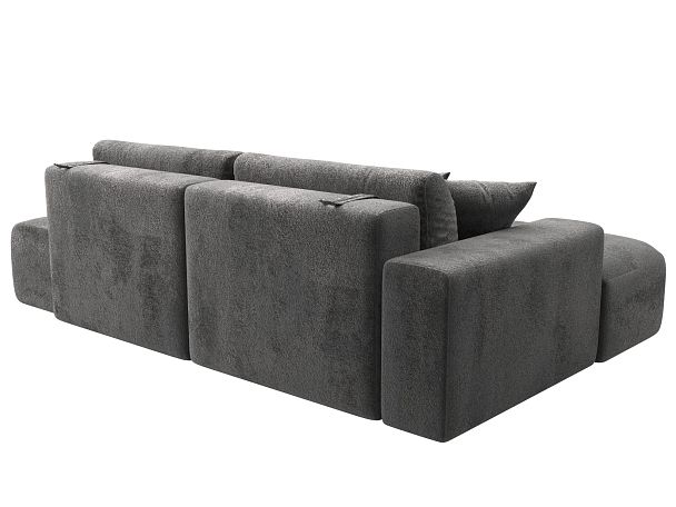 Диван угловой Лига-036 НПБ Модерн левый угол Велюр серый - Вид 6