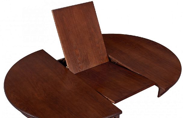 Стол деревянный раздвижной Вэлт D100(140)х100х76 Античный орех - Вид 6