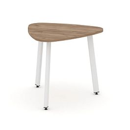 Стайл Проджект Стол переговорный SN-6.SPRG-70.3 Дуб Табак/Металл Белый 900*900*750 - Фото предпросмотра