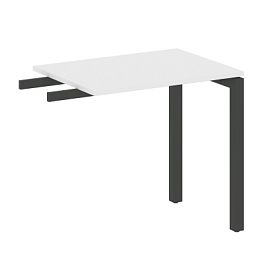 Metal System Quattro Приставной элемент на П-образном м/к 50БП.ПР-2 Белый/Антрацит металл 800*600*750 - Фото предпросмотра