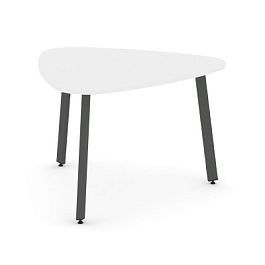 Стайл Проджект Стол переговорный SN-6.SPRG-71.3 Белый/Металл Антрацит 1200*1200*750 - Фото предпросмотра