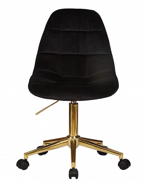 Офисное кресло для персонала DOBRIN MONTY GOLD (чёрный велюр (MJ9-101)) - Вид 6
