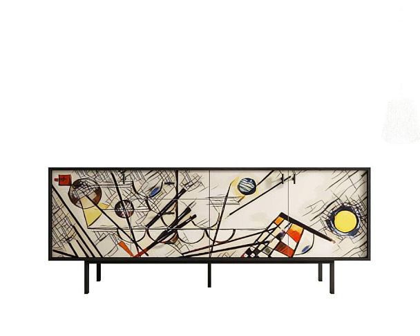 Комод с тремя дверками и тремя ящиками Emerson by Kandinsky арт EM07/Print_01 - Вид 1