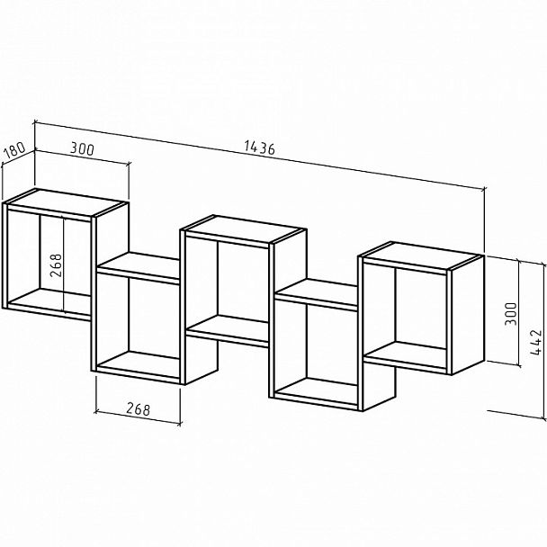 Полка комбинированная Флэш-26 - Вид 2