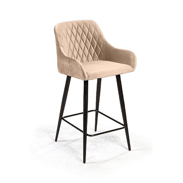 Стул полубарный Robert, бархат бежевый 5 - Вид 1
