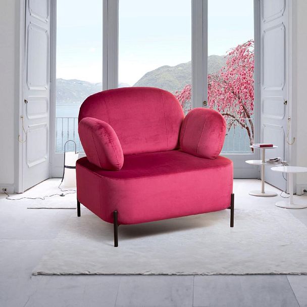 Кресло Dandy, бархат красный 16 - Вид 4