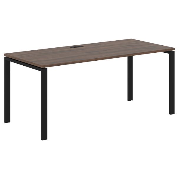 Стол прямой EUST 1780 Дуб Денвер тёмный/Черный 1760х800х750 EDIS - Вид 1