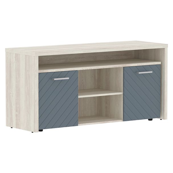 Тумба с фригобаром TLTF-3D Серо-голубой/Сосна Эдмонт Z 1640х550х800 TORR LUX - Вид 1