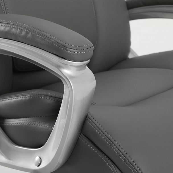 Кресло офисное BRABIX PREMIUM "Level EX-527", пружинный блок, рециклированная кожа, серое, 531937 - Вид 11