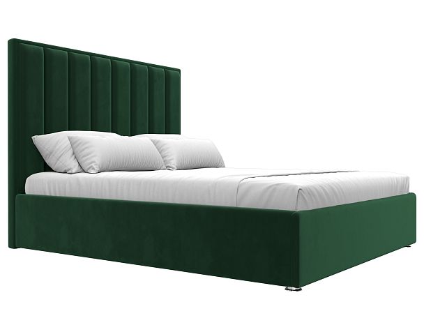 Интерьерная кровать Афродита 160 (полностью велюр зеленый) - Вид 3