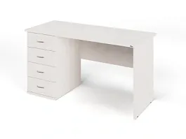 ЛАЙТ / LIGHT RLG007-14x6L Однотумбовый стол 140x60x75 Дуб Молочный - Фото предпросмотра