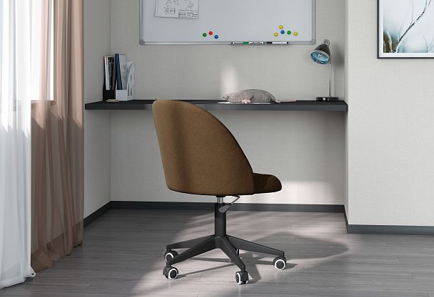 Кресло CHAIRMAN HOME 119, ткань велюр, коричневый - Вид 8