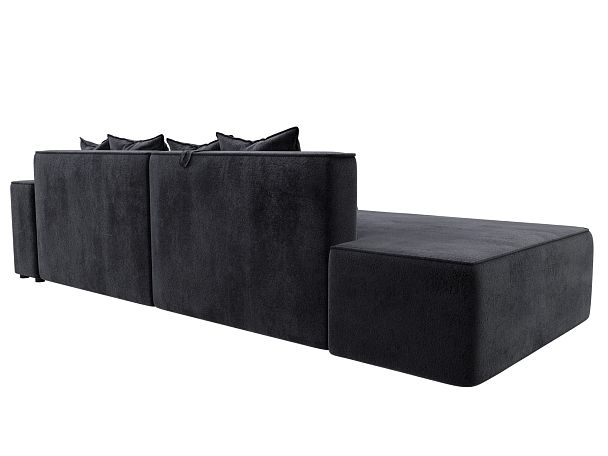 Диван угловой Лига-079 угол правый Велюр серый - Вид 5