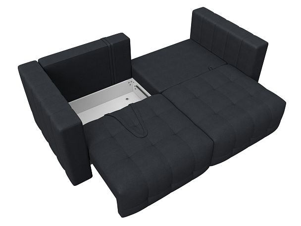 Диван прямой Лига-052 НПБ Замша серый - Вид 8