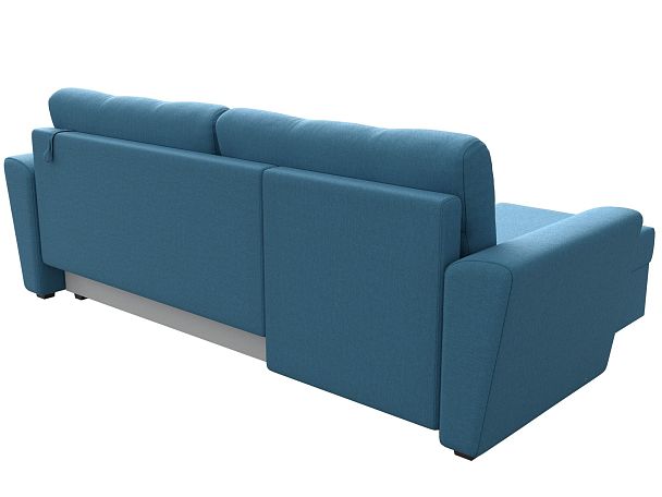 Диван угловой Амстердам Лайт левый угол Рогожка голубой - Вид 5