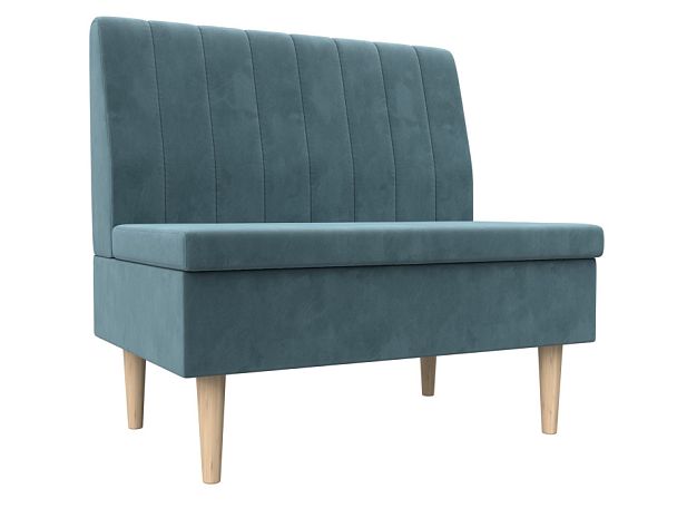 Диван прямой Мини Велюр бирюзовый - Вид 1
