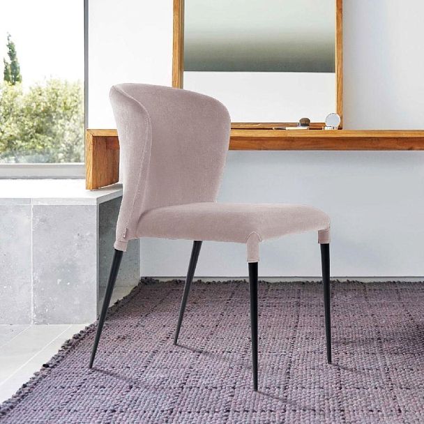 Стул Albert (Альберт), бархат пепельно-бежевый 25 - Вид 9