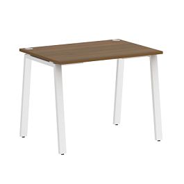 Home Office Стол письменный VR.SP-3-98.A Орех/Белый металл 980*720*750 - Фото предпросмотра