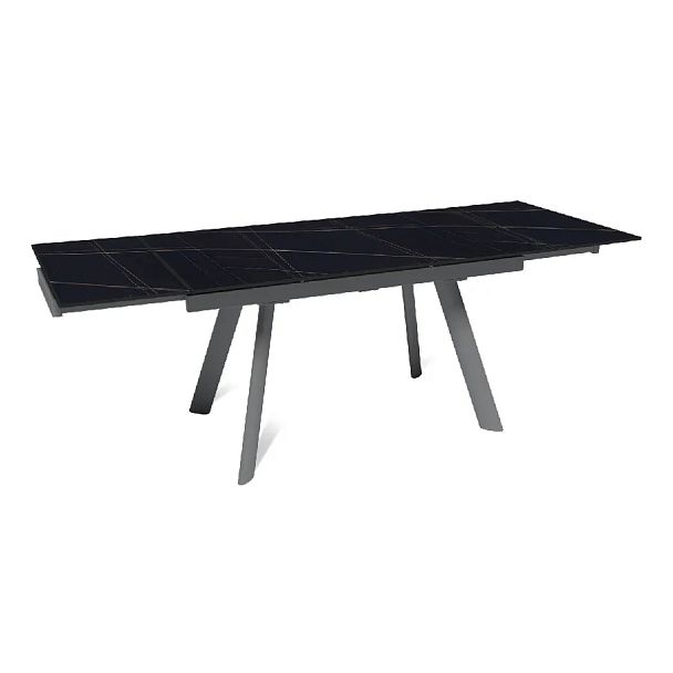 Стол раскладной Stone (140+40+40), керамика матовая Black Gold - Вид 6